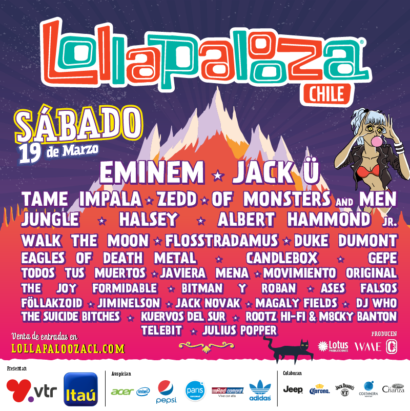 Line Up por dia_Sabado