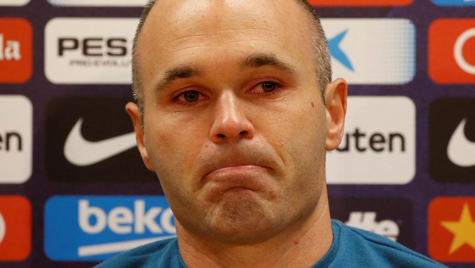 Andrés Iniesta se despide del Barcelona