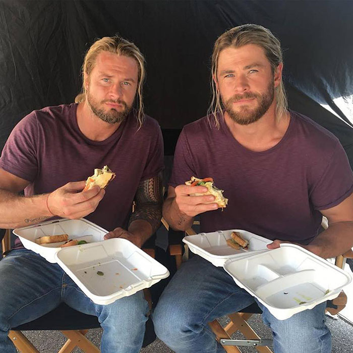 Avengers Dobles Chris Hemsworth (Thor) y Bobby Holland