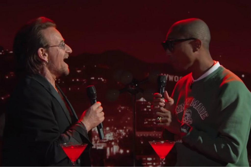 Bono Pharrell escucha