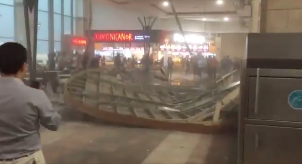 mall florida center lluvia patio de comidas