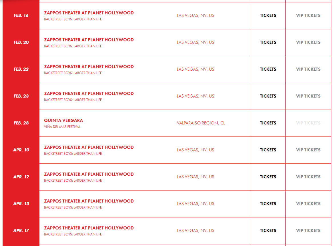 BACKSTREET BOYS DNA WORLD TOUR