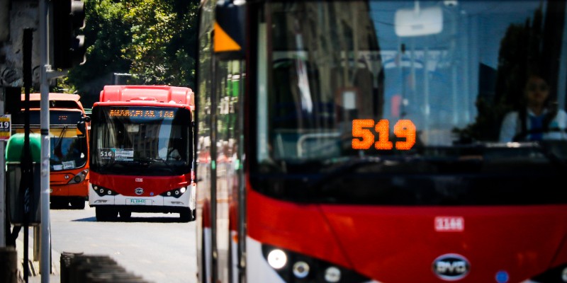 red sistema de transporte chile 2019