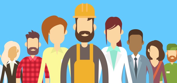 Dibujo de trabajadores