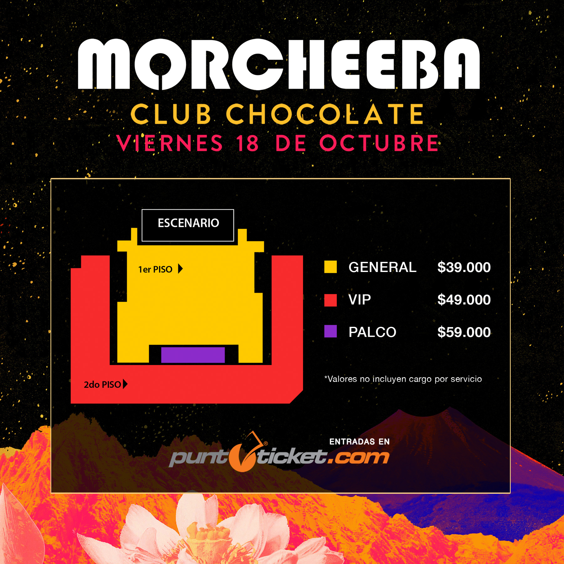 morcheeba club chocolate chile 2019 octubre