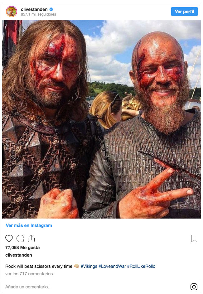 vikingos backstage instagram