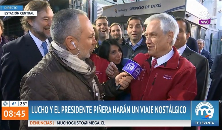 piñera chile sobre rieles