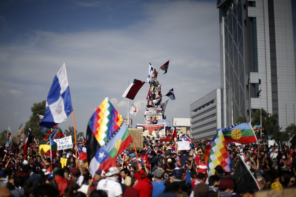 Manifestacion en Plaza Italia FOTO: CRISTOBAL ESCOBAR/AGENCIAUNO