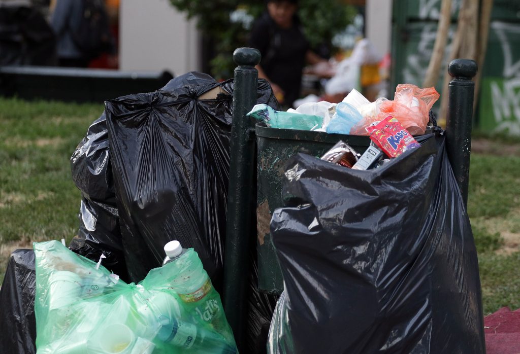 paro basura santiago FOTO: FRANCISCO CASTILLO/AGENCIAUNO