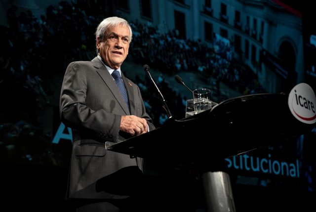 Sebastián Piñera da a conocer sus principios para una nueva Constitución