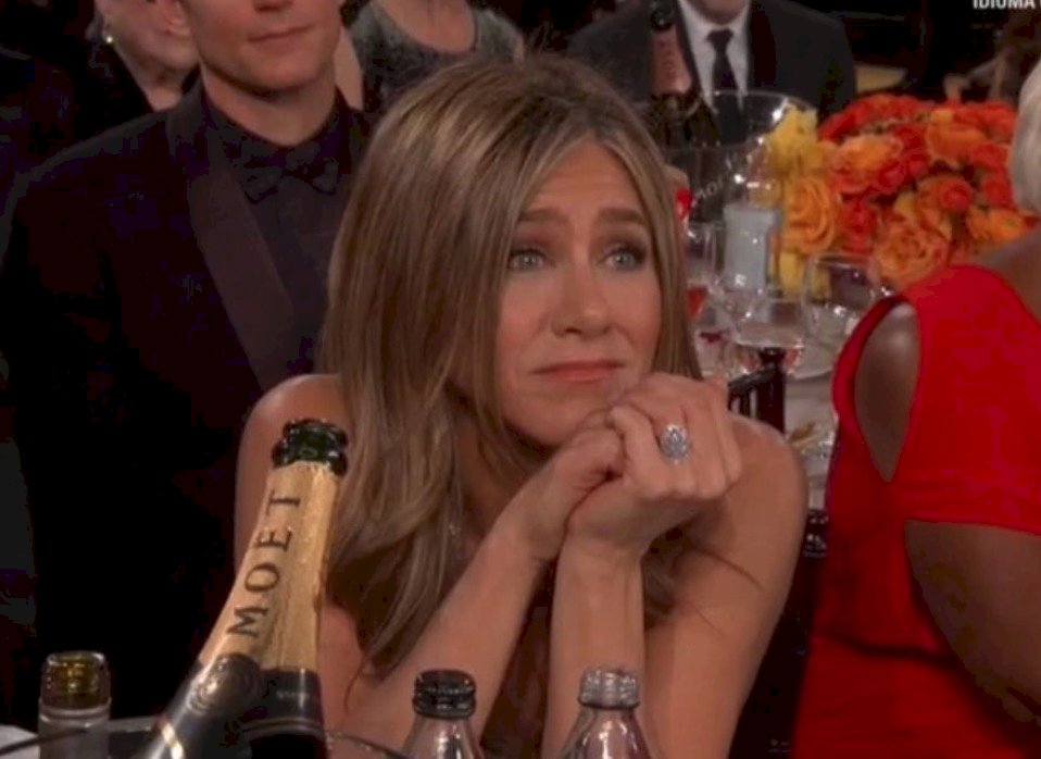 La reacción de Jennifer Aniston cuando Brad Pitt ganó su Globo de Oro
