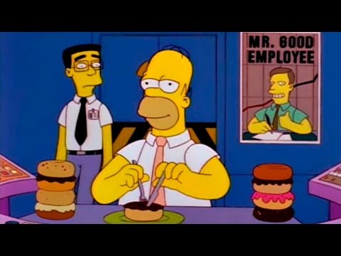 Ansiedad en la oficina Homero