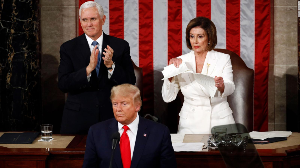 (VIDEO) Donald Trump y Nancy Pelosi: Tenso momento en la Casa Blanca