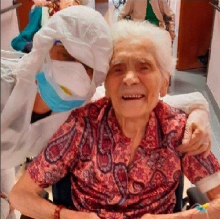 Mujer de 108 años que sobrevivió a la gripe española se cura del covid-19
