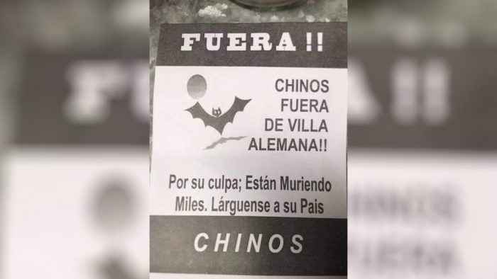 Gobierno se querella por panfletos xenófobos contra residentes chinos