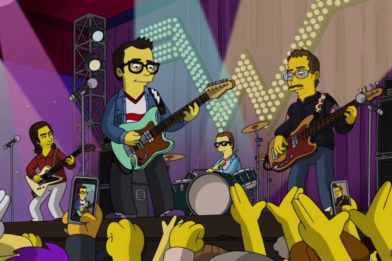 Weezer apareció en Los Simpsons y estrenaron un un nuevo single