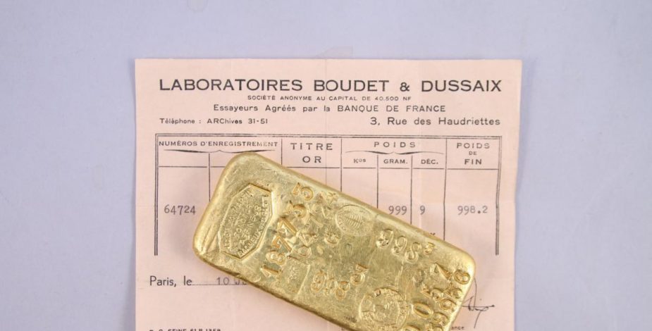 lingotes de oro francia
