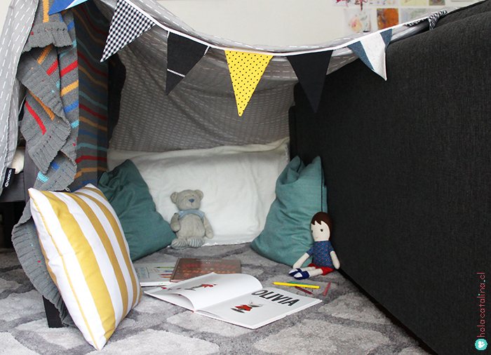  camping en el living