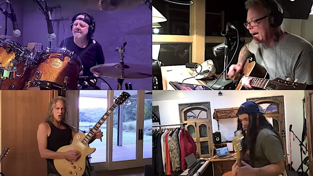 Metallica interpreta versión de "Blackened" desde sus hogares