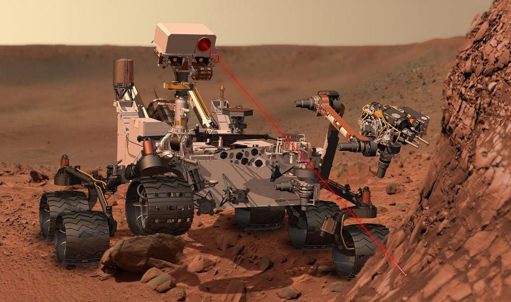 rover curiosity en marte