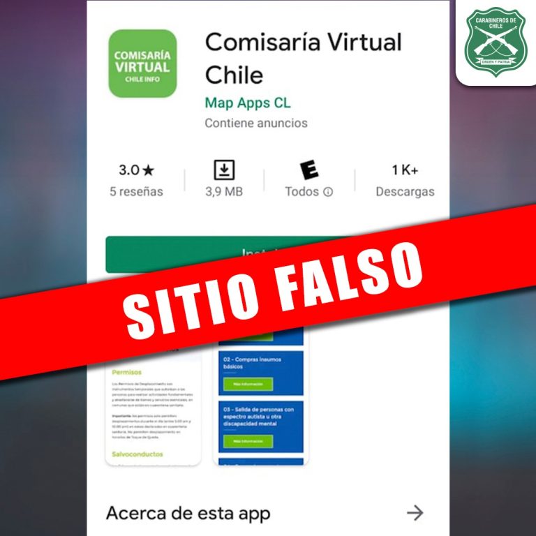 falsa app comisaria virtual