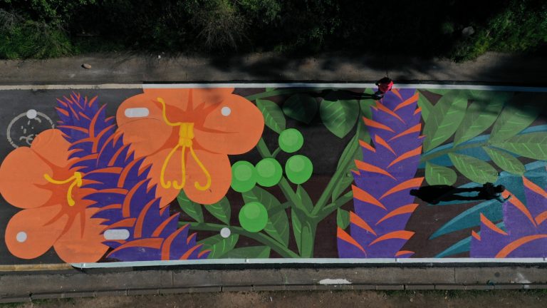 Parquemet mural pedro de valdivia