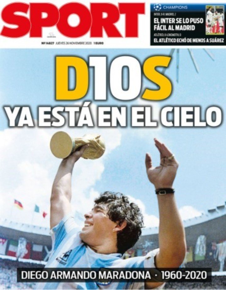 maradona portadas muerte 