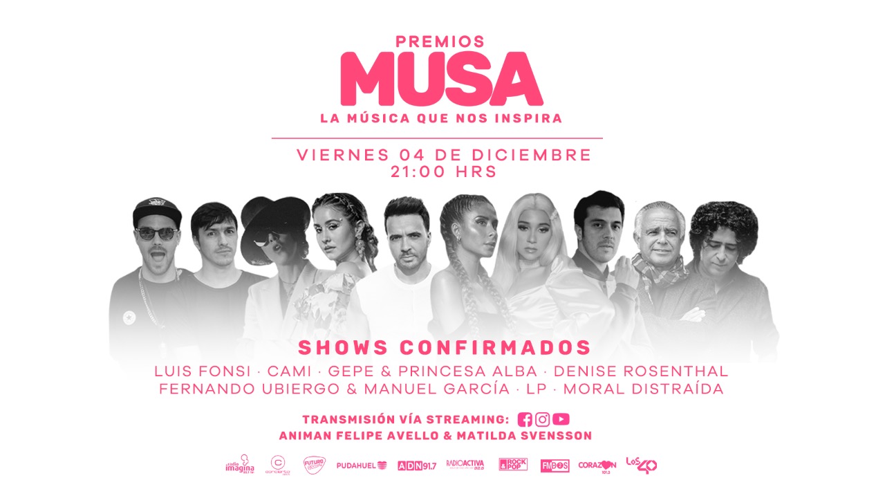 ¡Este viernes conocerás a los ganadores de Premios MUSA! — Rock&Pop