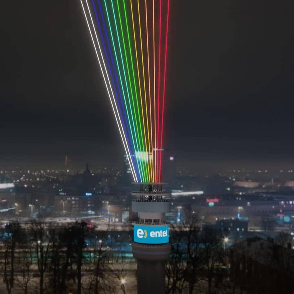 torre entel luces año nuevo 2021