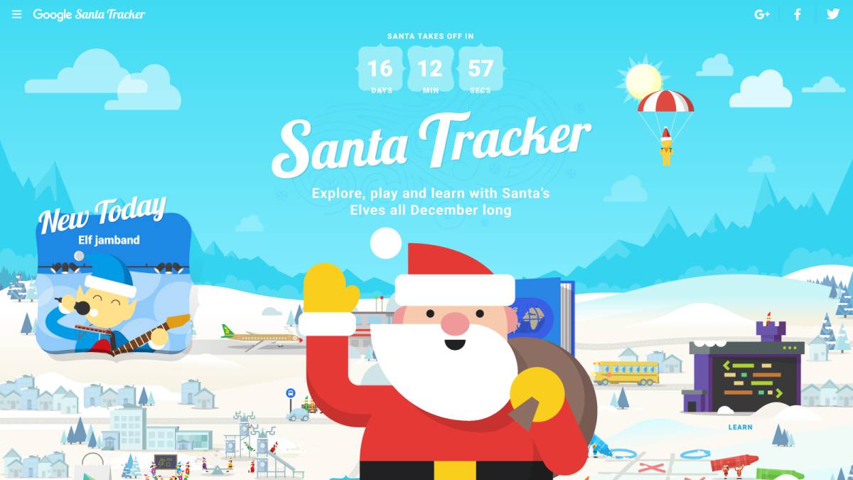 Muscular Psicológico derrota Papá Noel: ¡el juego navideño de la plataforma Google! — Rock&Pop