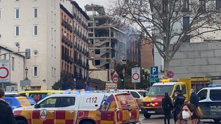 Explosion en Madrid casusa