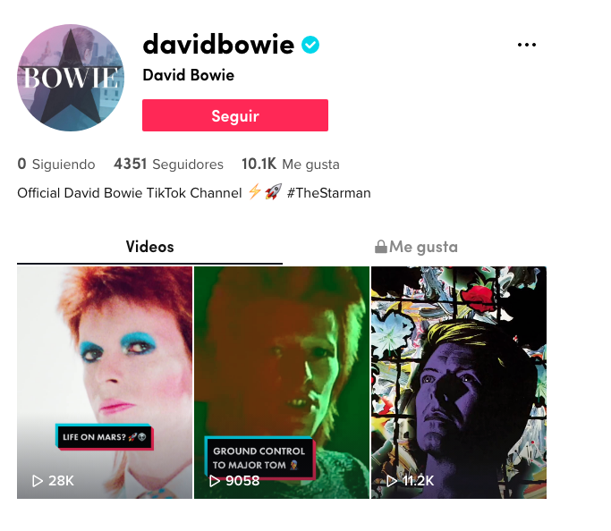 David Bowie TikTok