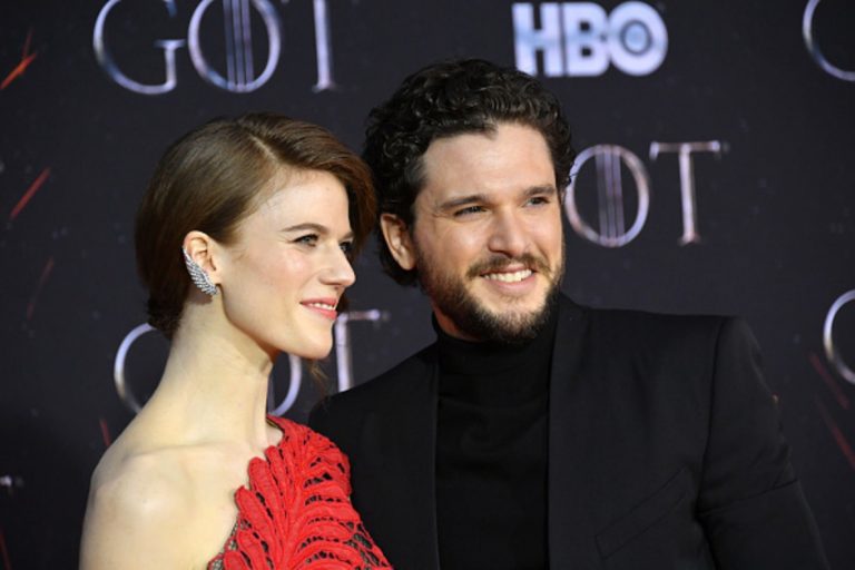 kit harrington y leslie rose