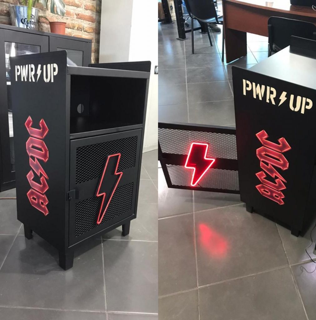 AC DC rack vinilos rock and pop