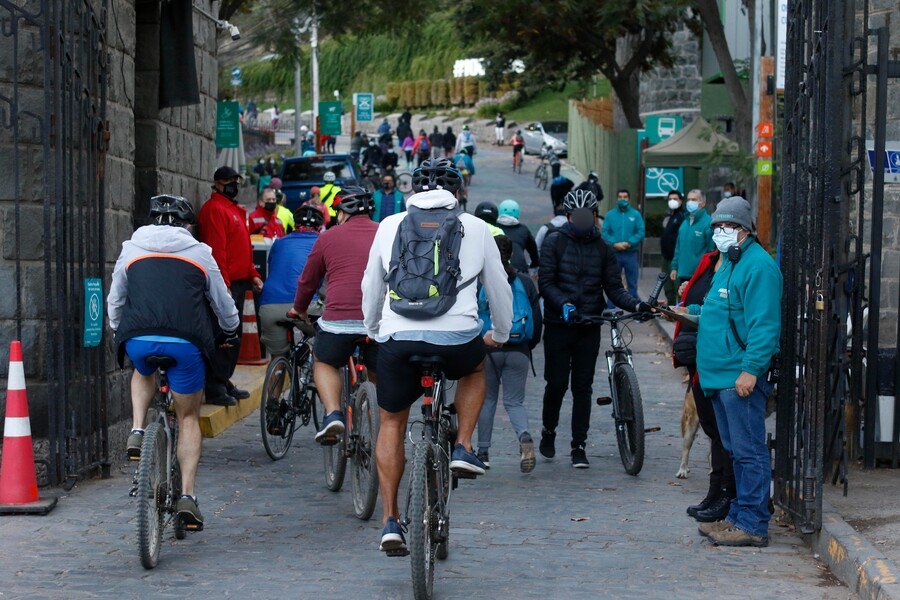 parque metropolitano ciclistas