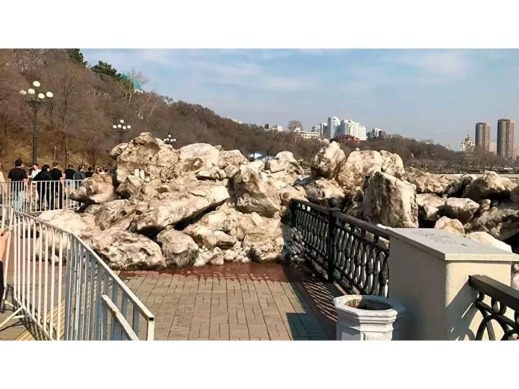 un tsunami de hielo rusia