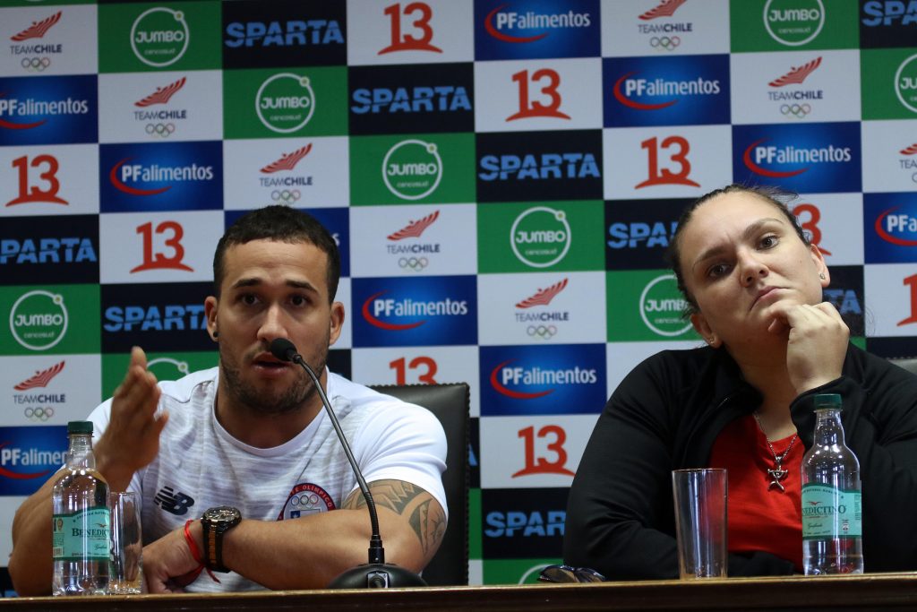 En El CEO Del Comité Olímpico De Chile Se Realiza Punto De Prensa Con Arley Méndez Y María Fernanda Valdés