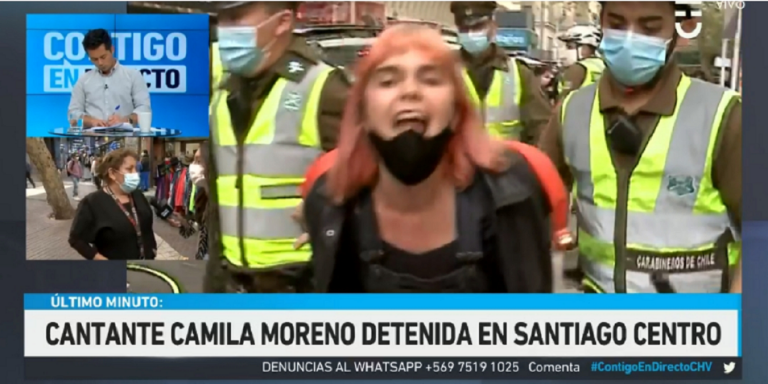 camila moreno detención detenida porque hablé cantante compositora chilena