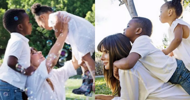 madres adopción sandra bullock hijos