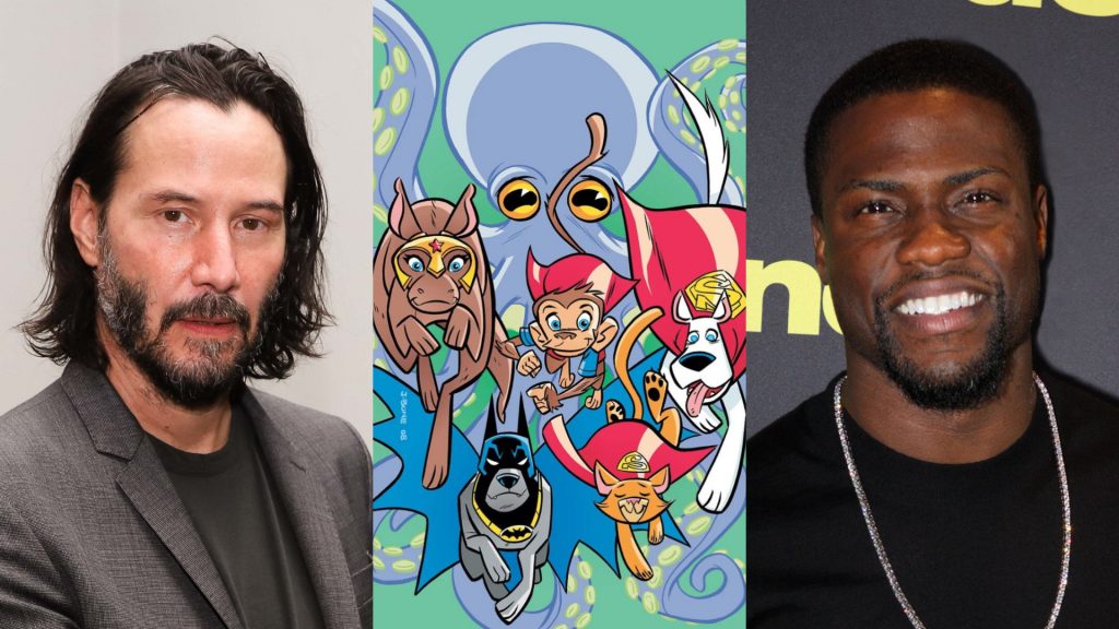 Dc Super Pets Kevin Hart Y Keanu Reeves