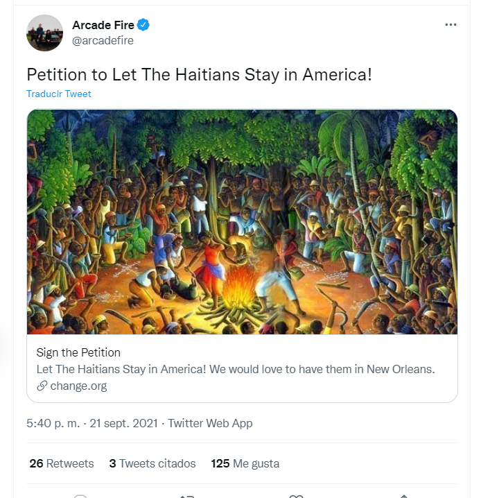 Arcade Fire Vía Twitter