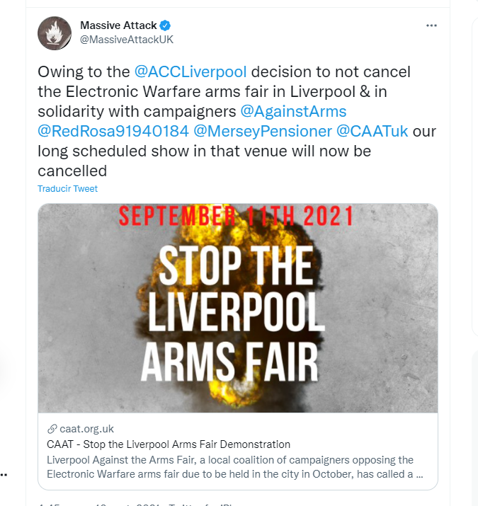 MASSIVE ATTACK VIA TWITTER