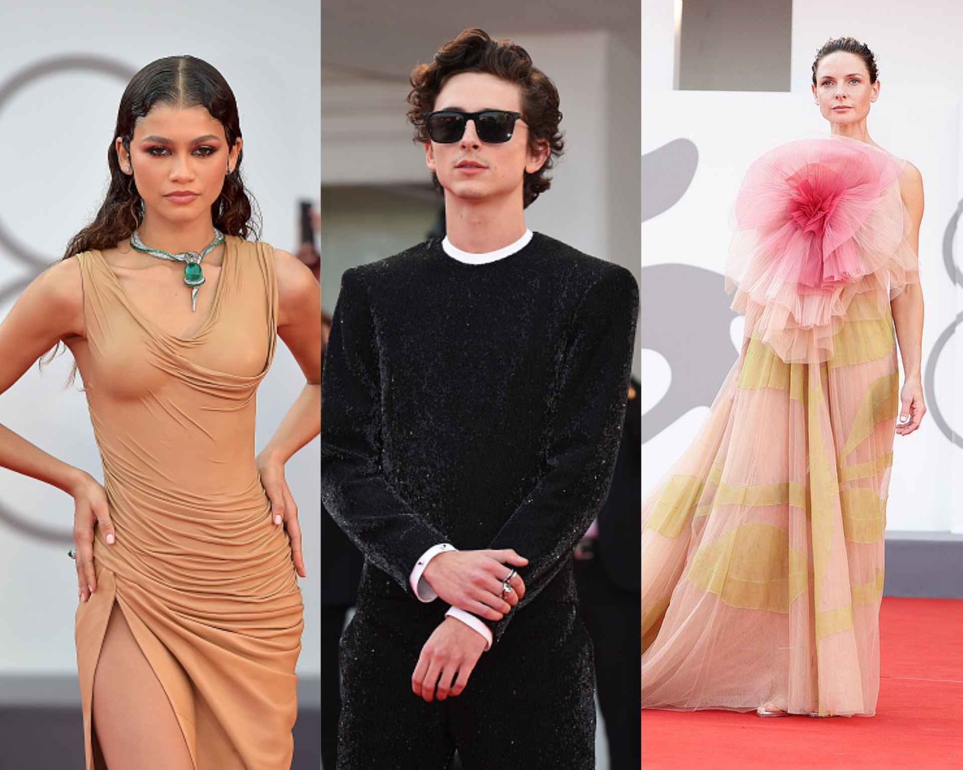 Zendaya, Timothée Chalamet y Rebecca Ferguson