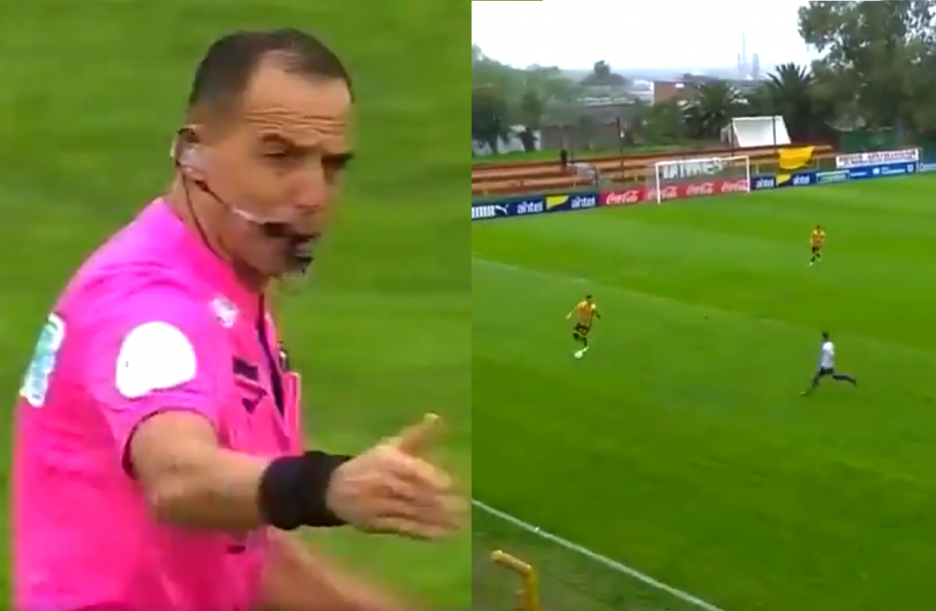 partido primera division uruguaya sin arquero empate gol Progreso y Villa Española