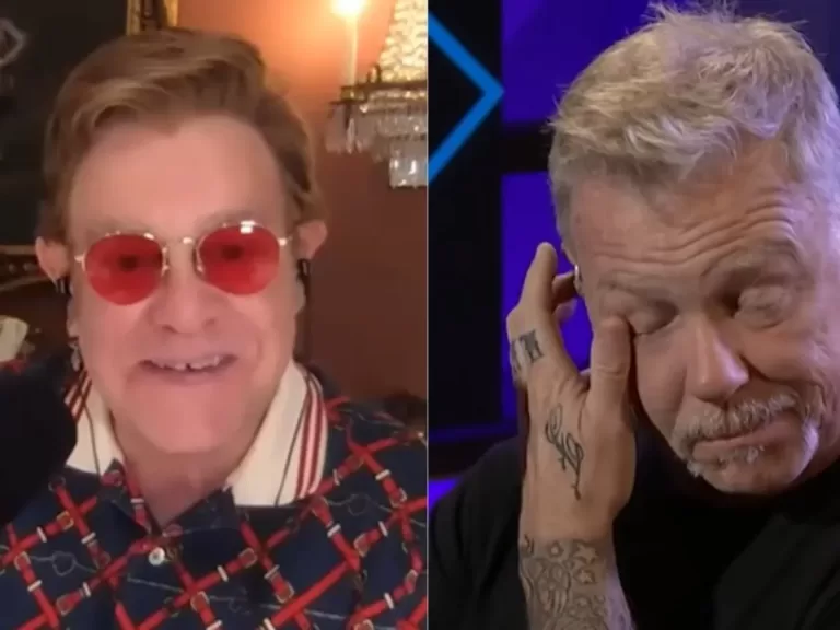 Elton John metallica James Hetfield hace llorar hace nothing else matters