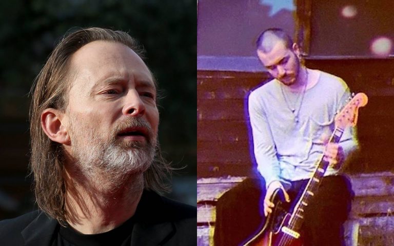 radiohead hijo de thom yorke estrena cancion parecida igualita a radiohead a una de album repertorio lista de disco nuevo sencillo single jonny greenwood vocalista guitarrista