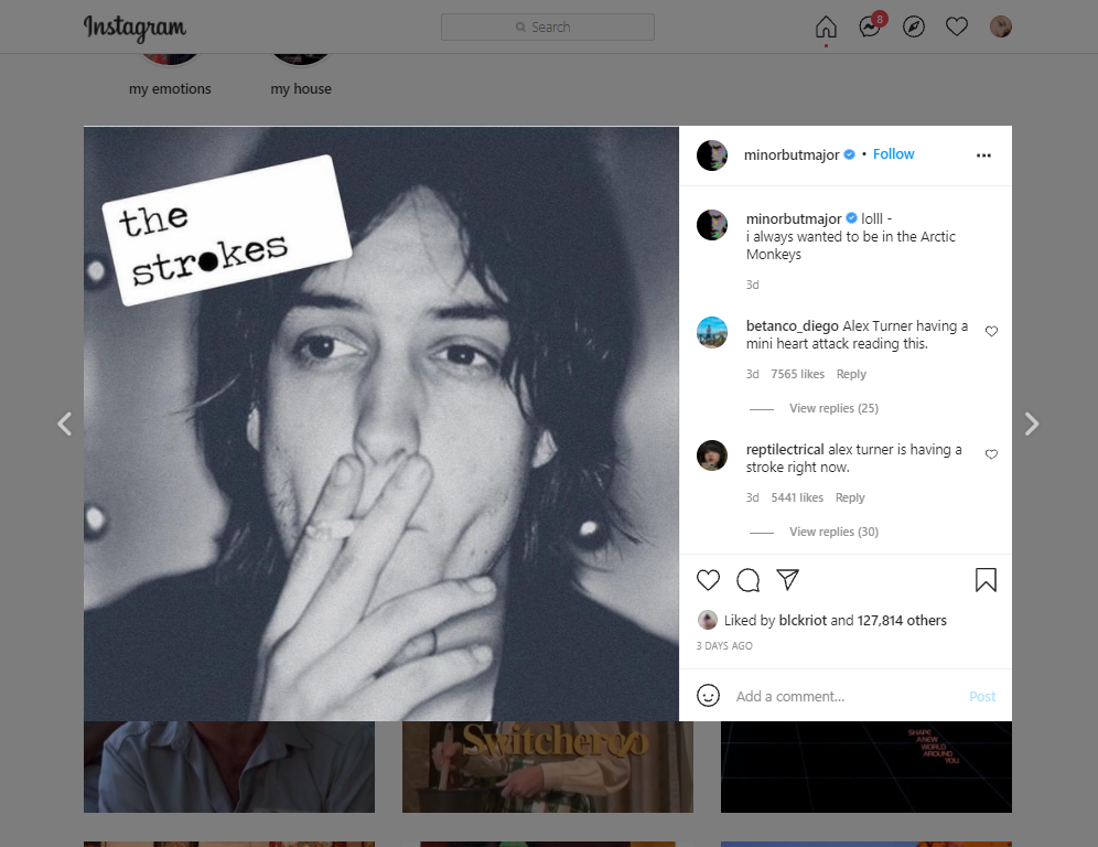 Julian Casablancas @minorbutmajor Vía Instagram