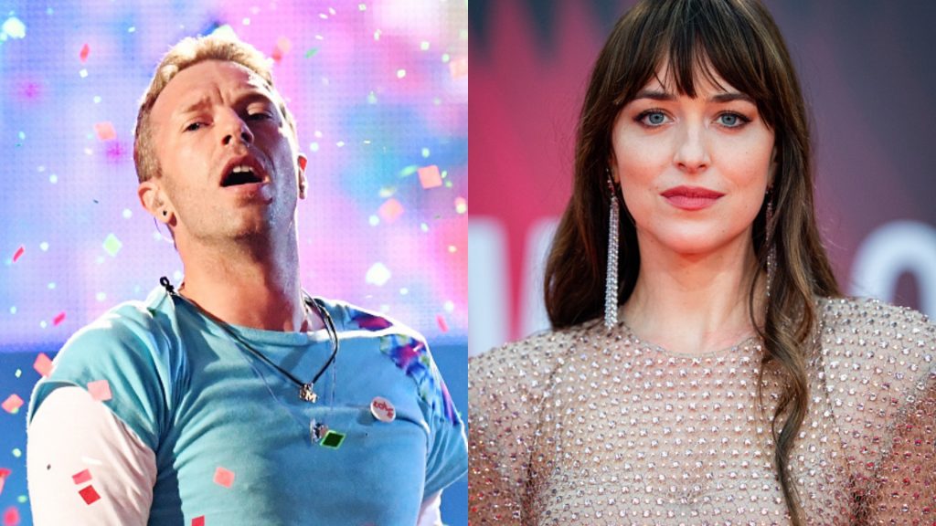 Chris Martin y Dakota Johnson