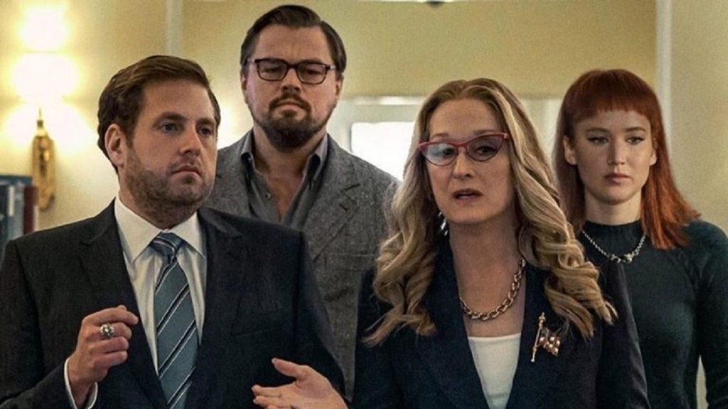 jennifer lawrence leonardo di caprio meryl streep Timothée Chalamet Ariana Grande don't look up netflix estreno release date fecha de cuando sale