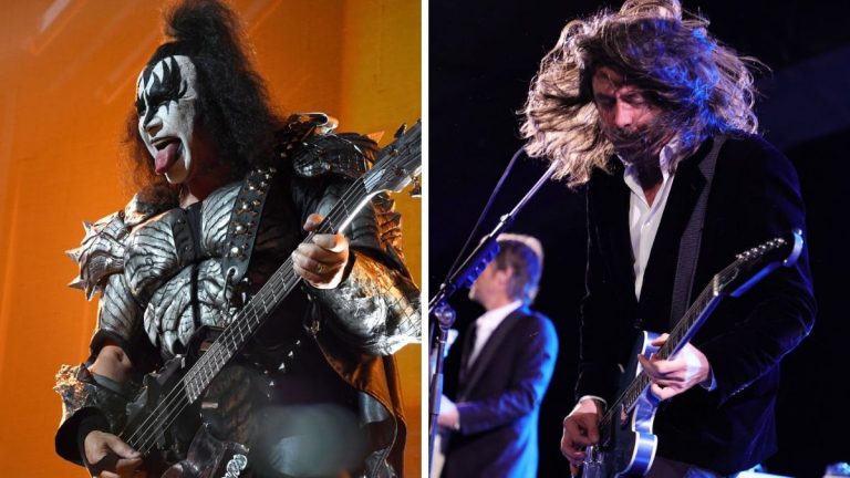 Foo Fighters y gene Simmons
